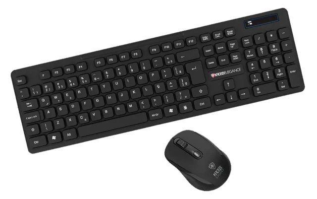 Kit teclado e mouse sem fio Kross Elegance